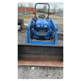 TC30 NEW HOLLAND TRACTOR WITH 7308 LOADER,  1037