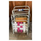 ASSORTED FOLDING LAWN CHAIRS