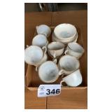 VINTAGE COFFEE CUPS, MARCREST BLUE SPRUCE BOWL,