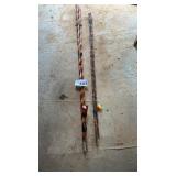2 CANE POLES