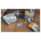 CAR LAMPS, CAR SEAT COVER. NIB