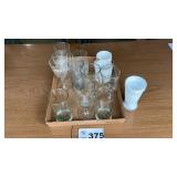 STEMWARE, GLASSES, VASE