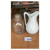 MIDWEST MILK JUG, PITCHER