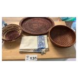 BASKETS, DISH TOWEL