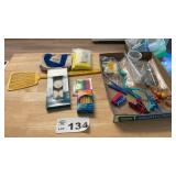 NUT CRACKER, TEA LIGHTS, CANDLES, FLY SWATTER,