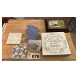 WALL HANGINGS, COASTERS