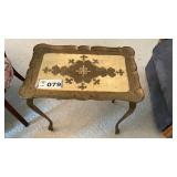 ORNATE TABLE, 13 x 21, 22 TALL