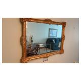 WALL MIRROR, BEVELED GLASS, 30 x 42