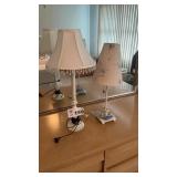 2 DRESSER LAMPS