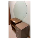 MICROWAVECABINET, METAL FILING CABINET, ROUND