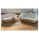 PYREX DISHES WITH CARRIERS