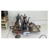 SILVER SERVICE SET- SHERIDAN SILVER PLATE