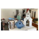 BIRD HOUSES, LANTERN
