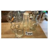GLASS PITCHERS