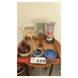 CANDLES, POTS, JUG, VASE