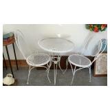 IRON TABLE, 2 CHAIRS