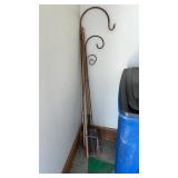 SHEPERD HOOKS, RAKE, SHOVEL