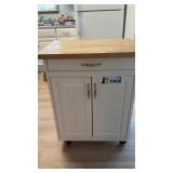 KITCHEN ISLAND, 19 x 38, 35 TALL, ON WHEELS