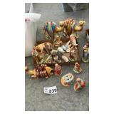 HOLLAND MOLD HAND PAINTED NATIVITY FIGURINES