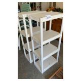 PLASTIC SHELVES 2   4 ft each