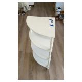WHITE CORNER SHELF 32 inches tall