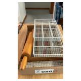 WIRE FLATWARE RACKS, ROLLING PIN
