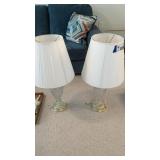 PAIR OF CRYSTAL LAMPS