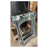 FOLDING SAWHORSES, PLASTIC
