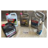MOTOR OIL, ANTIFREEZE, MOST FULL
