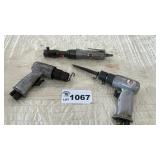 2 PNEUMATIC ZIP GUNS, 3/8 DRIVE PNEUMATIC RATCHET