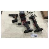 2. CRAFTSMAN 19 VOLT DRILLS, CHARGER, BATTERY,