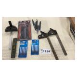 JIGSAW BLADES, SQUARES, LEVEL