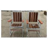 2 PATIO ROCKING CHAIRS