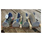 HANGING PARTS BIN WITH CONTENTS