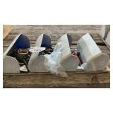 HANGING PARTS BINS WITH CONTENTS