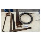 SEWER TAPE, SQUARES, MEAT SAW FRAME