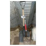 SHOVELS,, 1 HANDLE BROKE