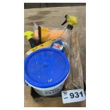 PAINT ROLLERS, PAINT STIR STICKS, GLASS CLEANER