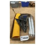 COILED AIR HOSE, STORM DOOR CYLINDERS, MIRROR