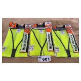 HIGH VISIBILITY VESTS, 3, NIB