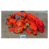 ORANGE HIGH VISIBILITY VESTS