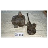 RIGHT ANGLE GEARBOX, PNEUMATIC MOTOR