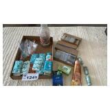 TISSUES, BANDAIDS, LOTIONS