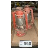 2 KEROSENE LANTERNS