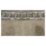 WERNER 14 FOOT EXTENSION LADDER, ALUMINUM