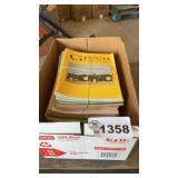 BOX OF GREEN MAGAZINES