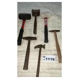 HAMMERS, RUBBER, RAWHIDE, TACK, SHEETMETAL,