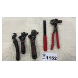 CLENCH WRENCH SET, FENCE PLIERS