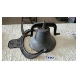 DINNER BELL, 16 INCH, BELL, CLAPPER AND YOKE