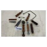 COPING SAW FRAME, SPLINE INSTALLERS, HOOK KNIVES